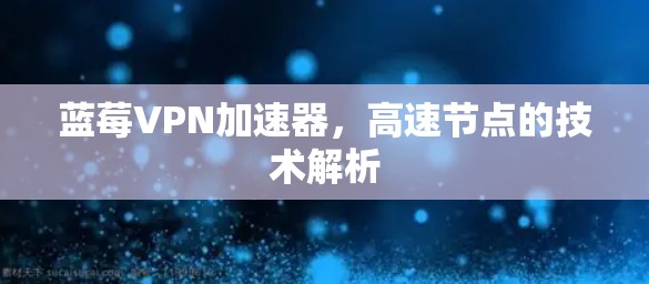 蓝莓VPN加速器，高速节点的技术解析